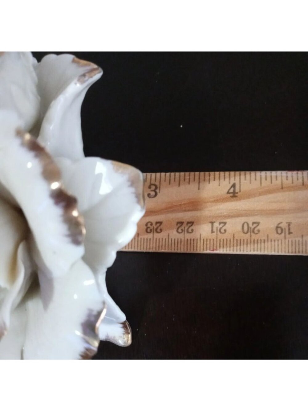 Winter Rose Porcelain Candle Holders Romantic Cottage Whimsy Fairy Vintage - Picture 8 of 8